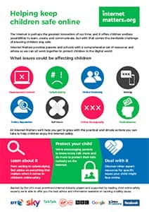 Online Safety Leaflets & resources - Internet Matters