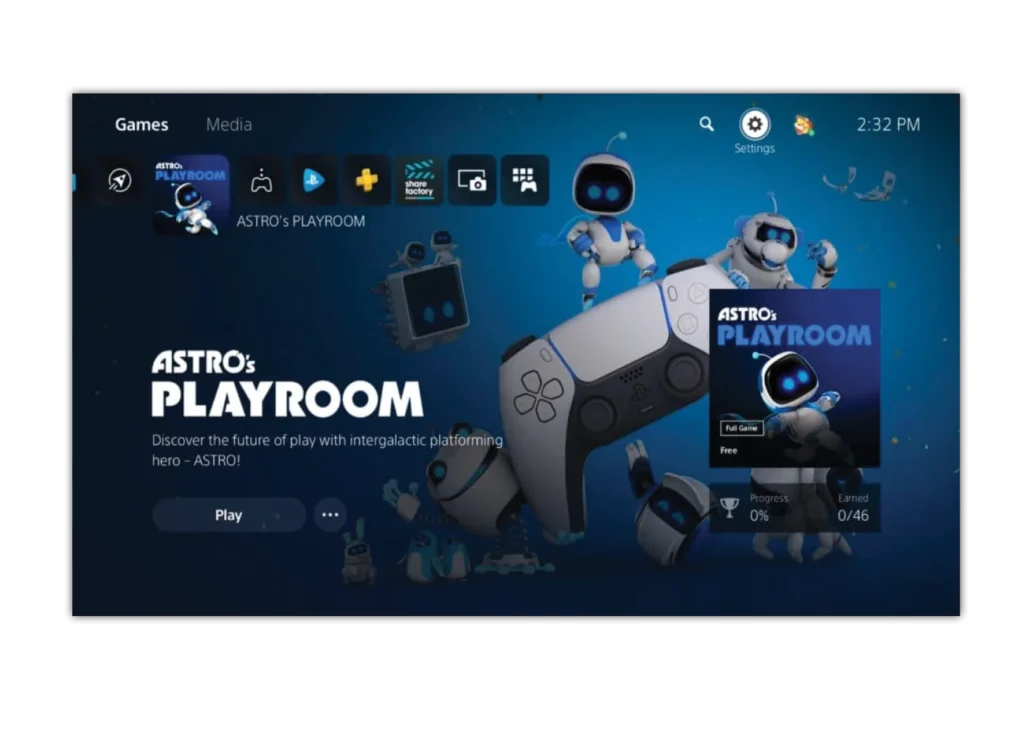 Astro's Playroom - O Início do Jogo GRÁTIS para PLAYSTATION 5 Que