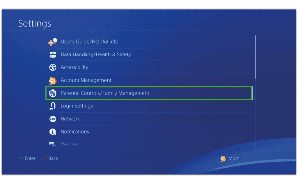 Family Management  PlayStation®4 User's Guide