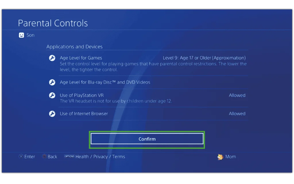 PlayStation 4 (PS4) Parental Controls - Internet Matters