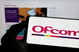 Image of Ofcom's logo and website on devices.