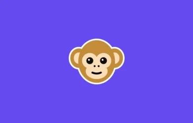 Monkey app icon on purple background.