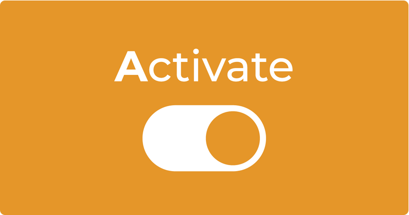 Text reads Activate for Activate Parental Controls and a settings icon.