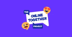 The Online Together Project logo on a purple background