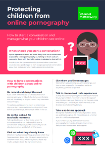 Screenshot of protecting children from pornography guide.